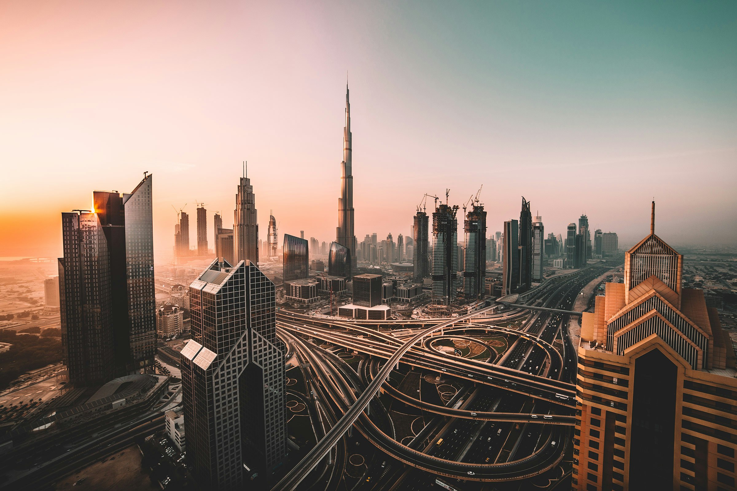Dubai finans silüeti